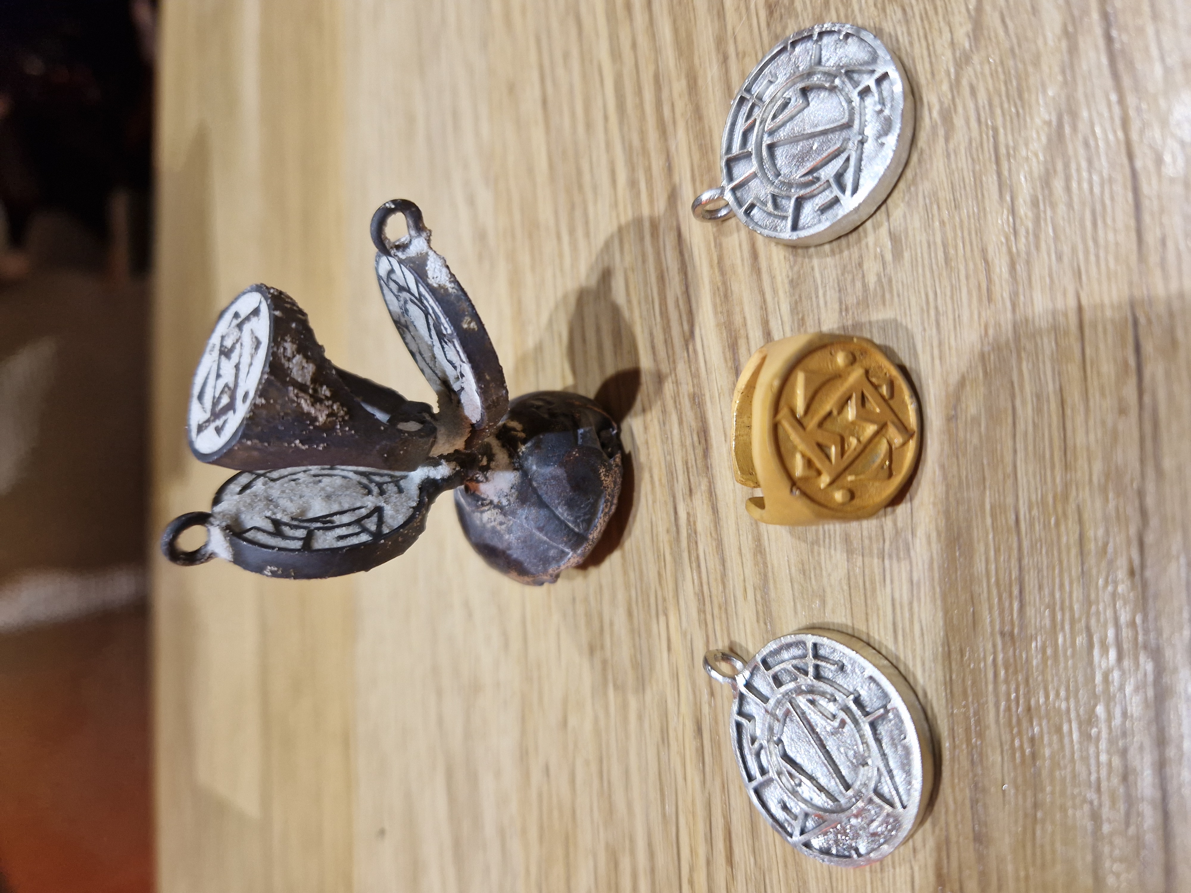 Finished jewelry pieces