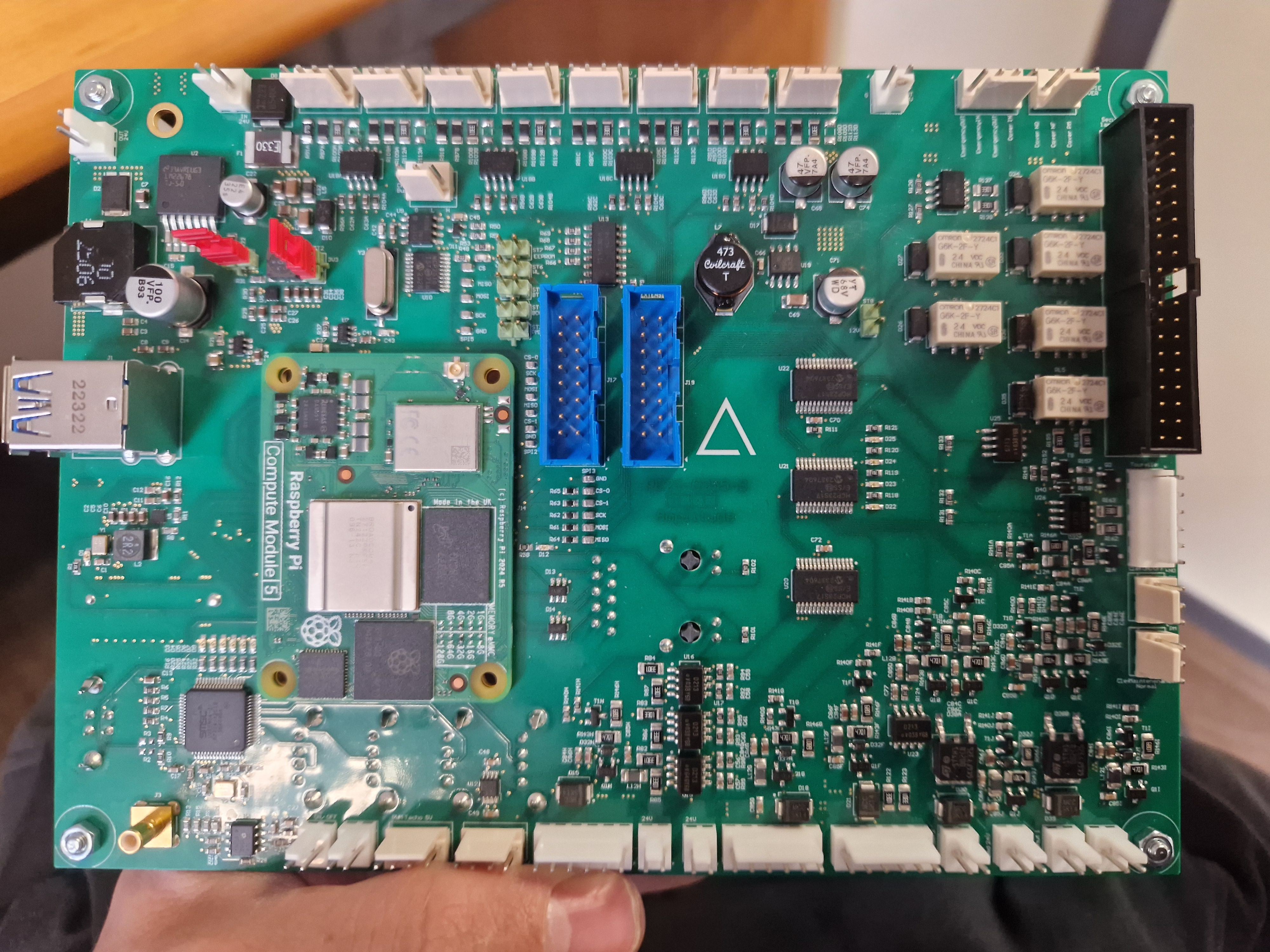 Laser control board front