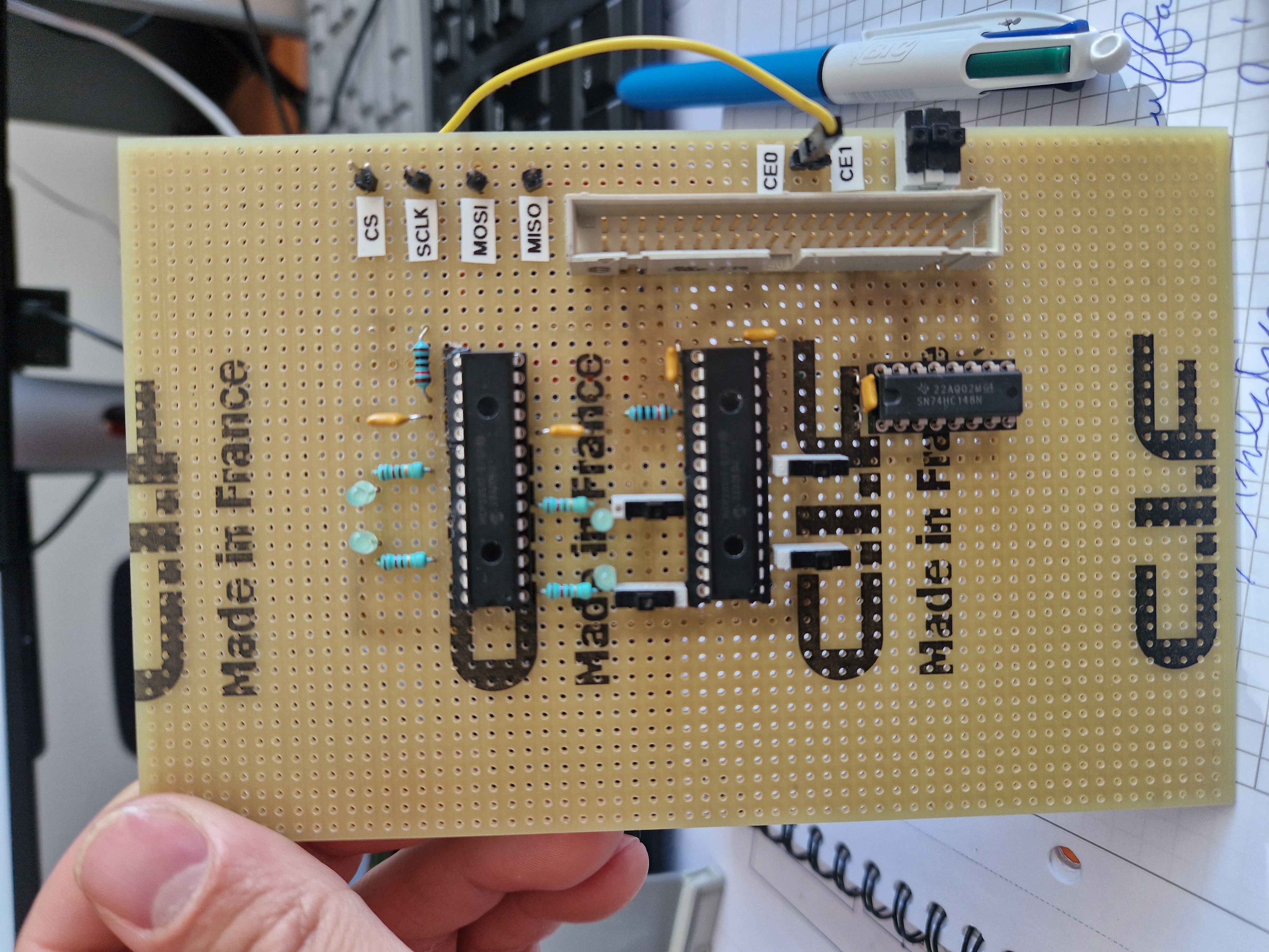 Prototype laser board front