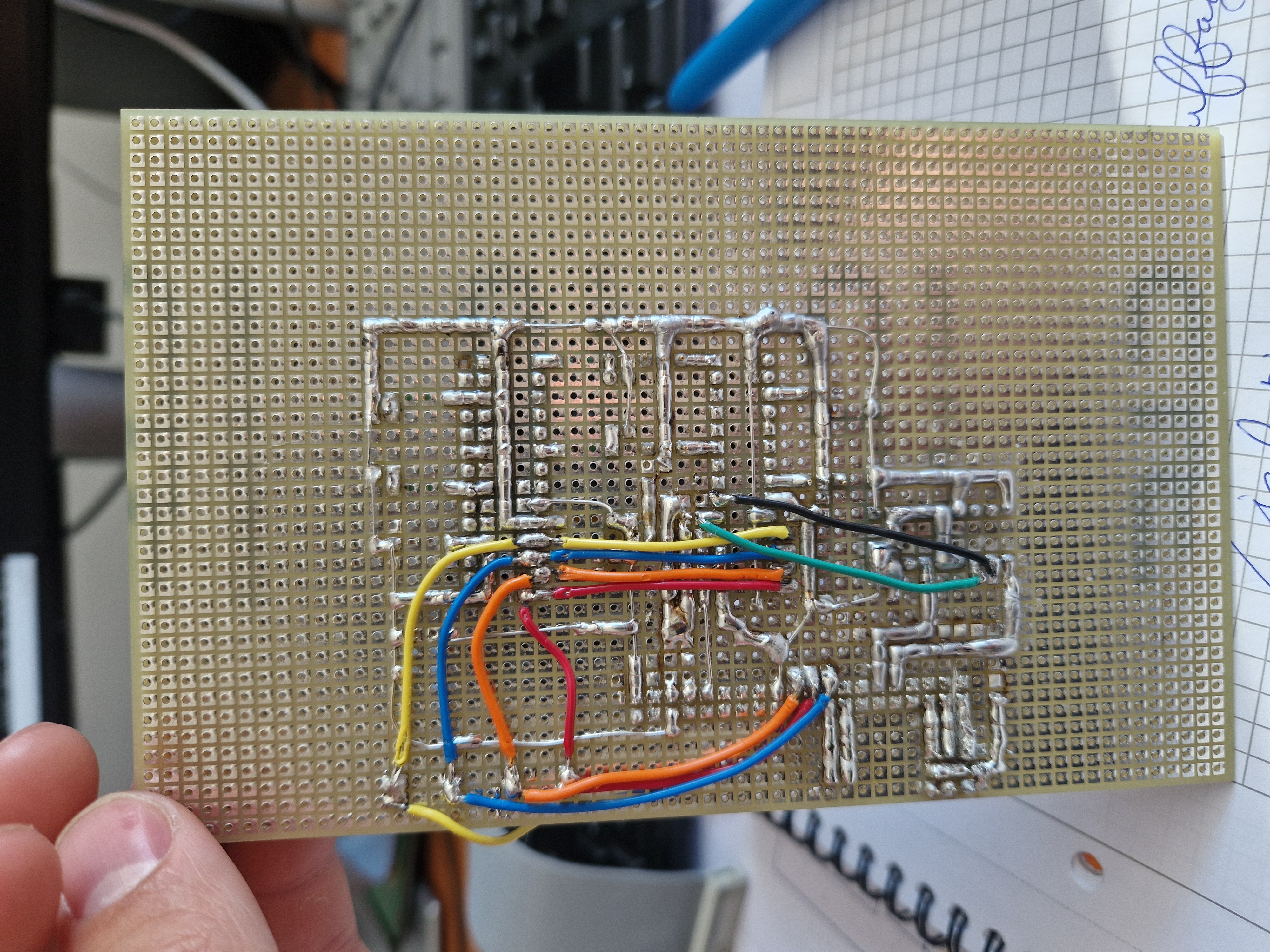 Prototype laser board back